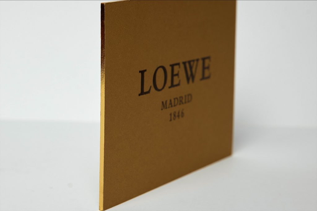 Invitation with gilded edges
