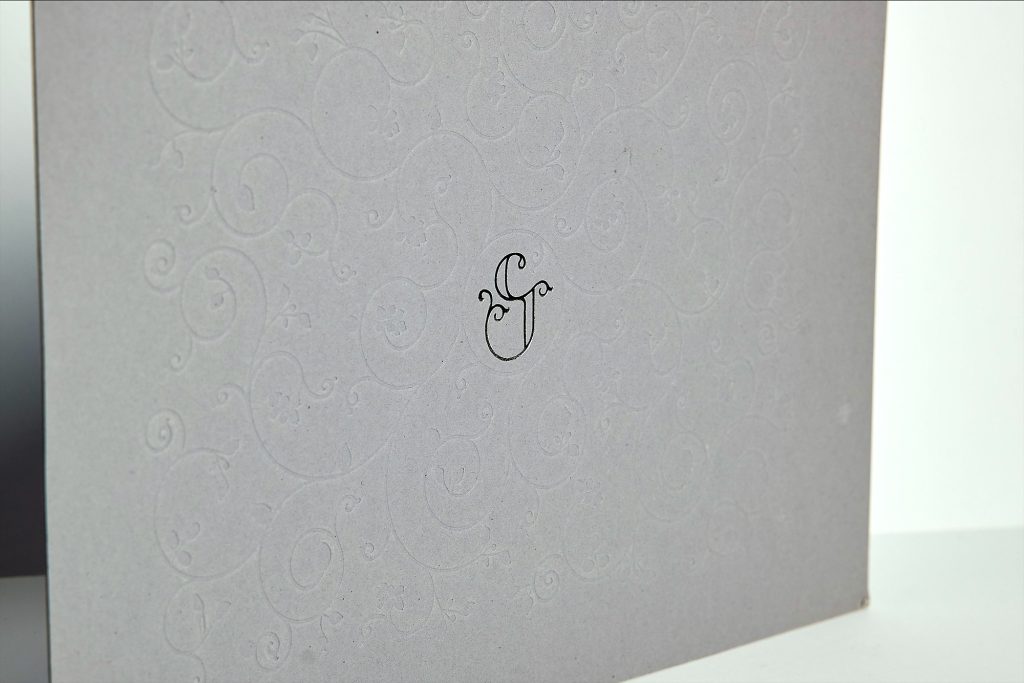Monograma en letterpress
