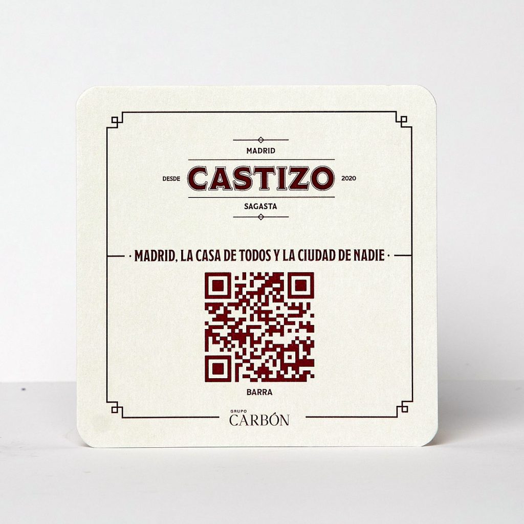Printed bar coaster