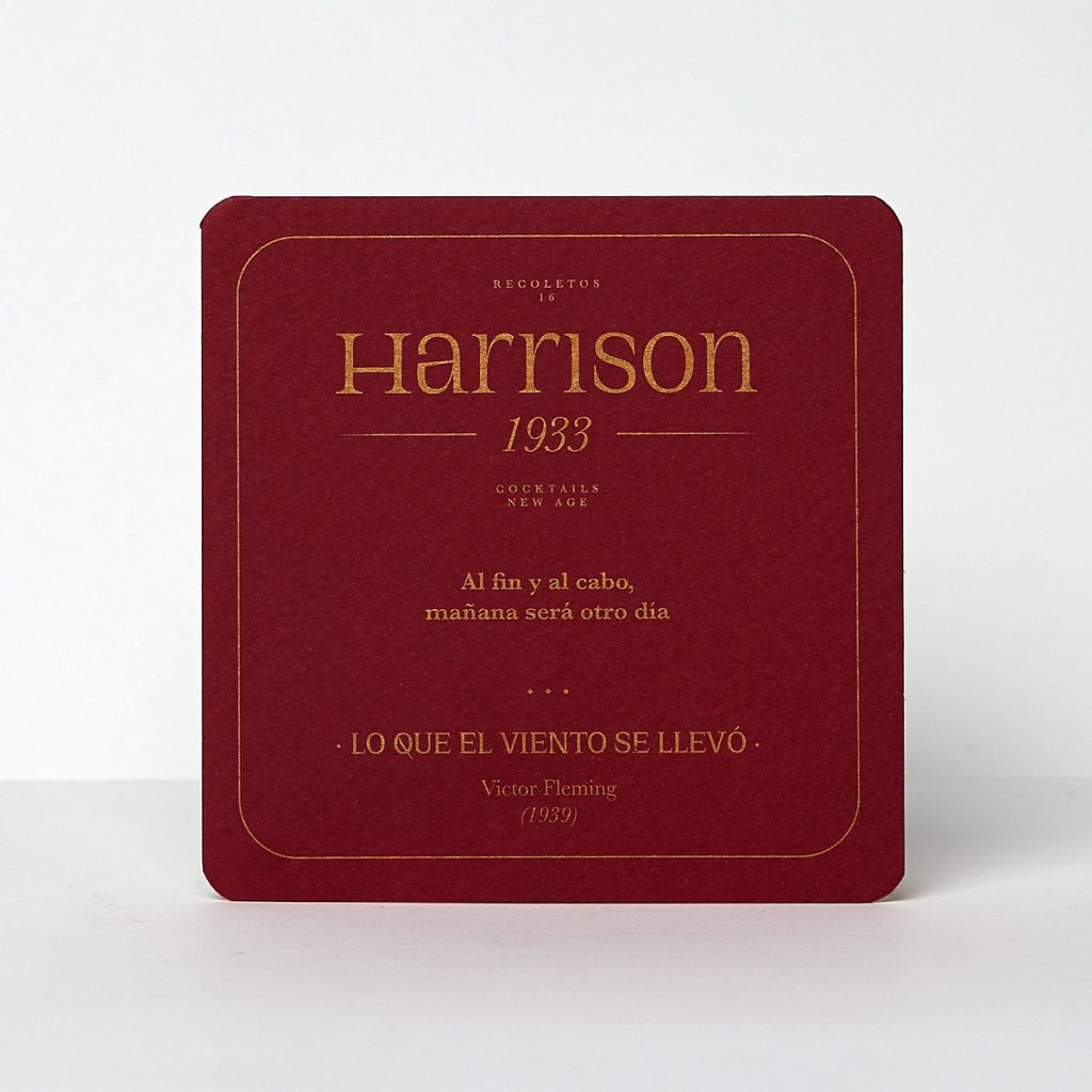 Burgundy coaster