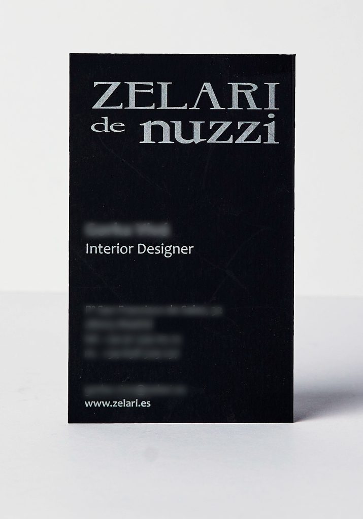 Zelari de Nuzzi business cards